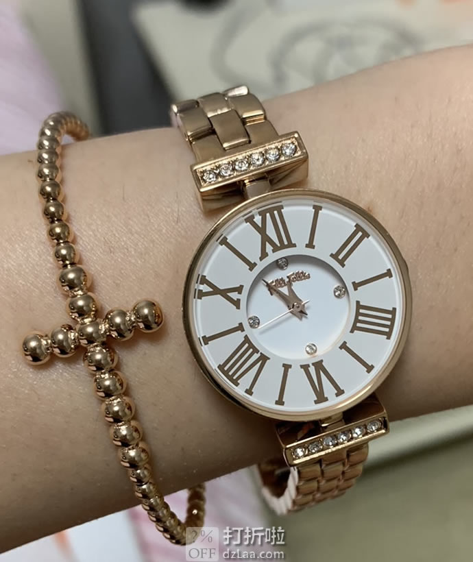 Folli Follie Mini Dynasty系列 WF15B028BSW 玫瑰金镶水晶时尚女表 ￥1218.76