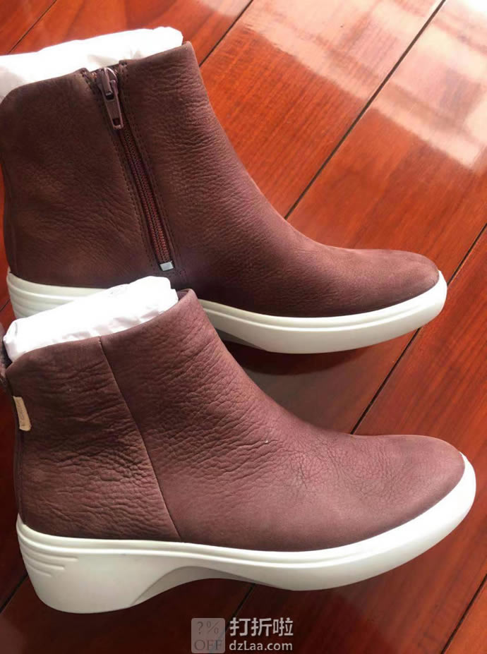 ECCO 爱步 Soft 7 柔酷7号 女式坡跟短靴 37码￥508.92