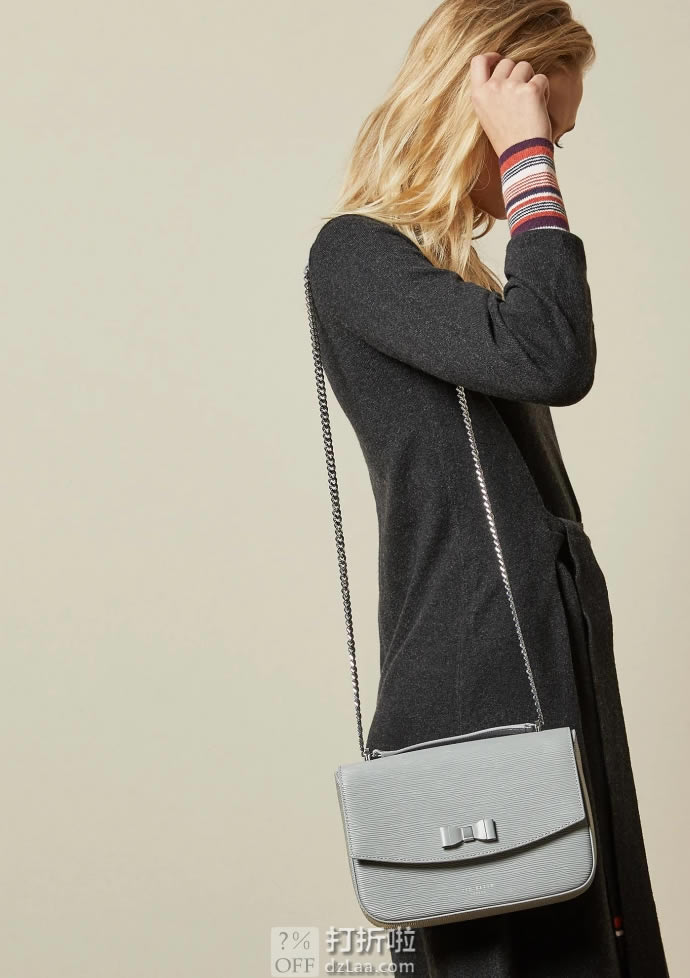 Ted Baker 泰德贝克 木纹蝴蝶结 女式单肩包  镇店之宝￥504.49