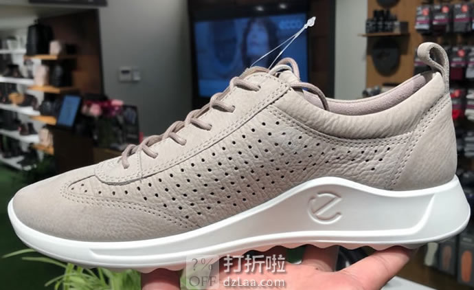 ECCO 爱步 Flexure Runner 随溢起跑系列 打孔版 女式系带运动休闲鞋 36码￥420.43
