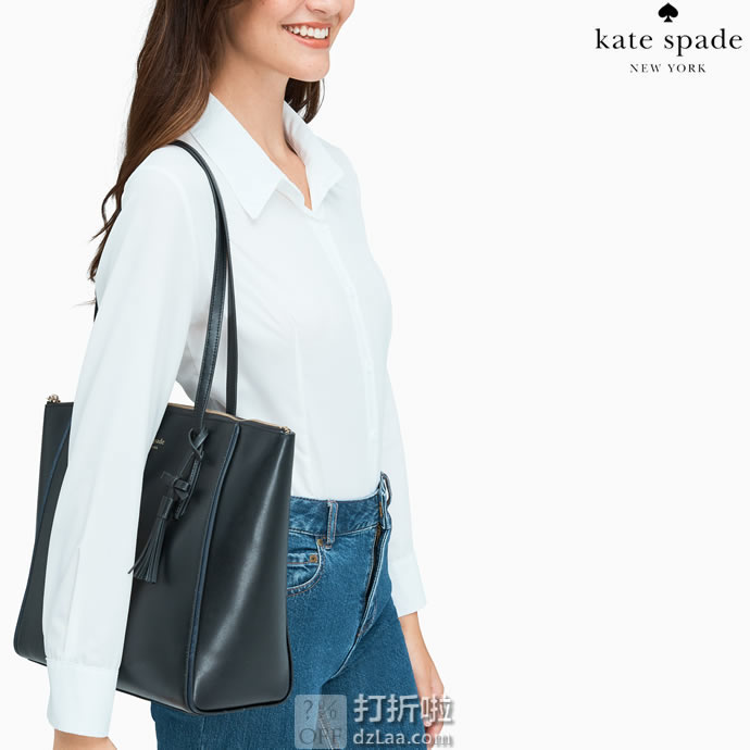 Kate Spade 凯特丝蓓 Kali 大号真皮手提包托特包 WKR00144 3.6折9.99 海淘转运到手约￥875