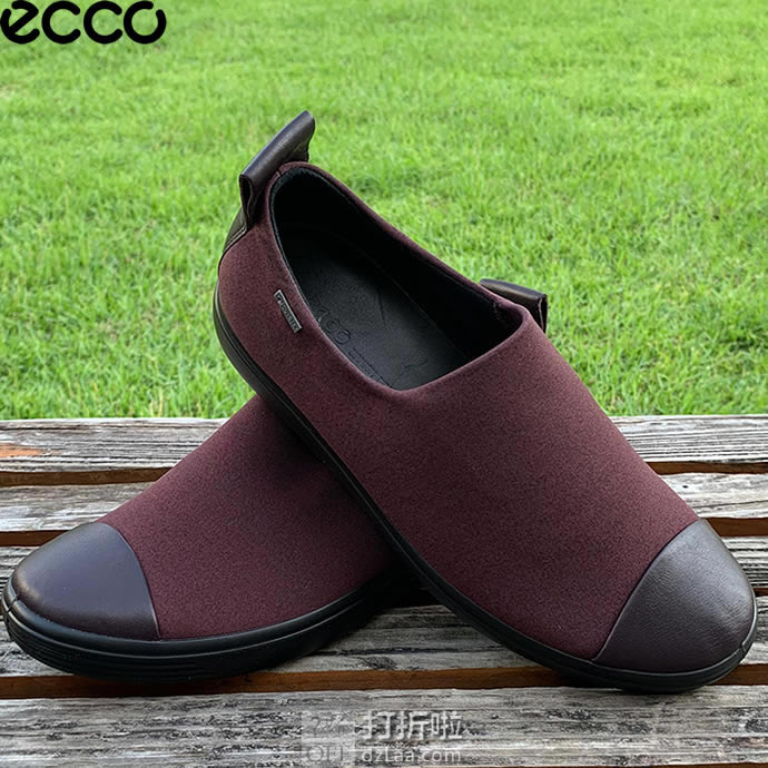 ECCO 爱步 soft 7 柔酷7号 Gore-tex防水 女式坡跟乐福鞋 ¥360.04起