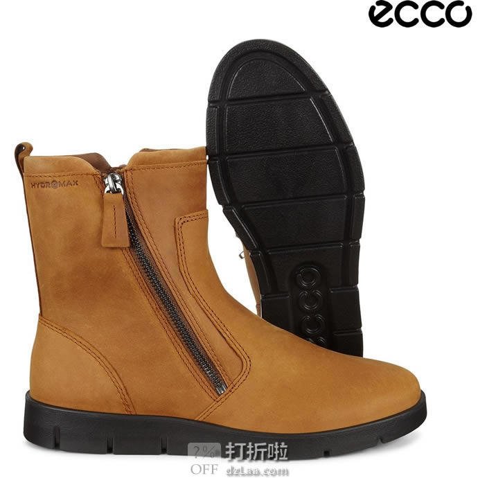 ECCO 爱步 Bella 贝拉系列 Hydromax防泼水 女式短靴 38码¥476.91