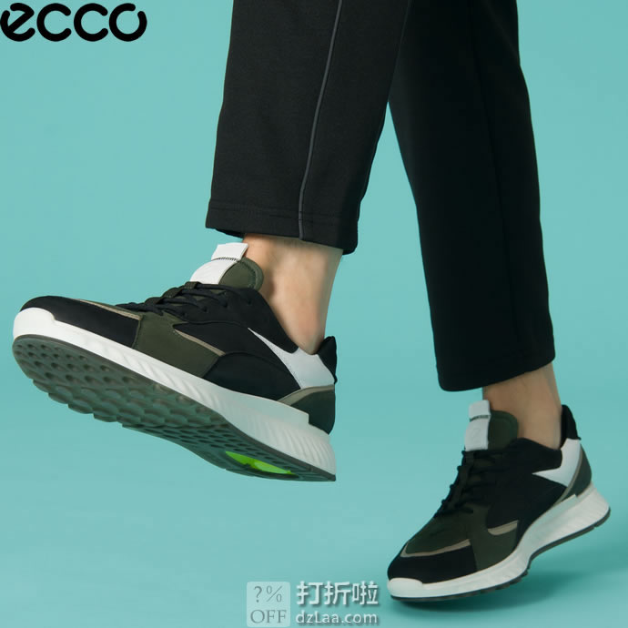ECCO 爱步 ST.1 适动 男式系带休闲运动鞋 43码￥533.69