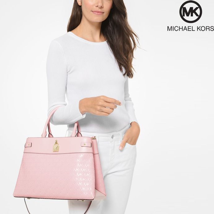 Michael Kors 迈克高仕 Gramercy 大号人造革锁头手提包 2.2折 海淘转运到手约￥712