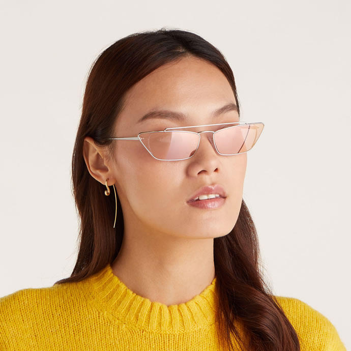 Prada 普拉达 PR64US 窄框猫眼 女式太阳镜 1.9折.31 海淘转运到手¥558