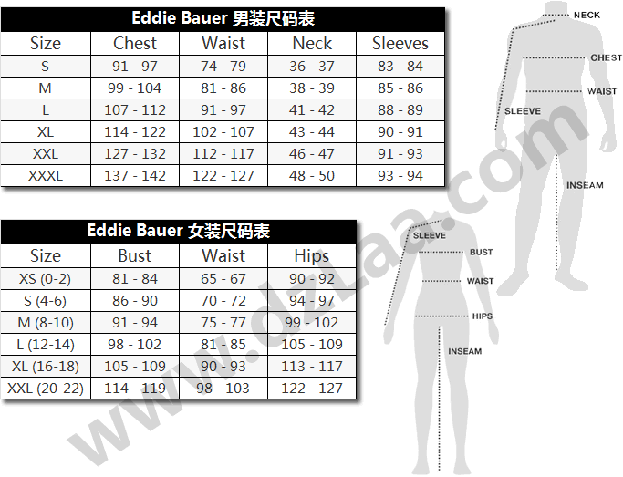 Eddie Bauer尺码表,艾迪堡尺码表 金盒特价 19年秋冬新款 Eddie Bauer 艾迪堡 EverTherm 女式轻薄连帽羽绒服 3折.99史低 多色可选 海淘转运到手约¥742 国内¥3400